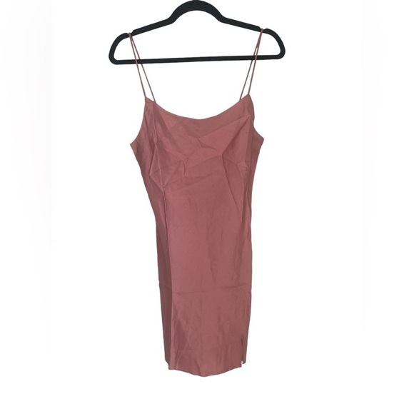 ASOS Design NWT Linen Blend Classic Slip Spaghetti Strap Dress Women’s Size 6 - Picture 1 of 5